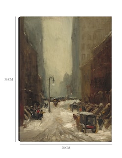 Foto 6 | Foto 6 | Cuadro Decorativo - Nieve En Nueva York, 1902- Robert Henri - Ciudades - 28x36 - Impresión En Lienzo - Fine Art Tj