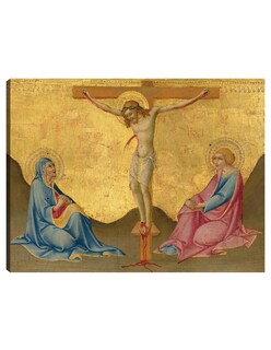 Foto 1 | Foto 1 | Cuadro Decorativo - La Crucifixión, C. 1445/1450- Sano Di Pietro - Religión - 46x61 - Impresión En Lienzo - Fine Art Tj