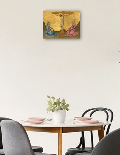 Foto 2 | Foto 2 | Cuadro Decorativo - La Crucifixión, C. 1445/1450- Sano Di Pietro - Religión - 46x61 - Impresión En Lienzo - Fine Art Tj