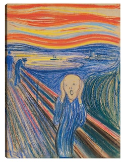Foto 1 | Foto 1 | Cuadro Decorativo - El Grito (1895) I- Edvard Munch - Abstracto - 107x143 - Impresión En Lienzo - Fine Art Tj