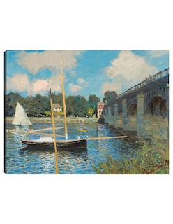 Foto 1 | Foto 1 | Cuadro Decorativo - El Puente De Argenteuil- Claude Monet - Religión - 77x102 - Impresión En Lienzo - Fine Art Tj