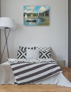 Foto 3 | Foto 3 | Cuadro Decorativo - El Puente De Argenteuil- Claude Monet - Religión - 77x102 - Impresión En Lienzo - Fine Art Tj