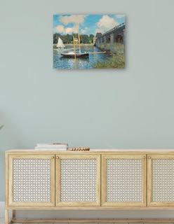 Foto 4 | Foto 4 | Cuadro Decorativo - El Puente De Argenteuil- Claude Monet - Religión - 77x102 - Impresión En Lienzo - Fine Art Tj