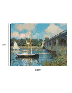 Foto 6 | Foto 6 | Cuadro Decorativo - El Puente De Argenteuil- Claude Monet - Religión - 77x102 - Impresión En Lienzo - Fine Art Tj
