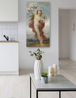 Foto 5 | Foto 5 | Cuadro Decorativo - Estudiar Para Le Jour- William Bouguereau - Fotografía - 54x102 - Impresión En Lienzo - Fine Art Tj