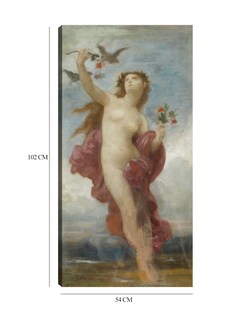 Foto 6 | Foto 6 | Cuadro Decorativo - Estudiar Para Le Jour- William Bouguereau - Fotografía - 54x102 - Impresión En Lienzo - Fine Art Tj