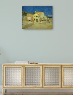 Foto 4 | Foto 4 | Cuadro Decorativo - La Casa Amarilla (`la Calle’)- Vincent Van Gogh - Ciudades - 107x143 - Impresión En Lienzo - Fine Art Tj