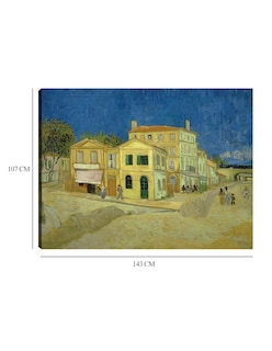 Foto 6 | Foto 6 | Cuadro Decorativo - La Casa Amarilla (`la Calle’)- Vincent Van Gogh - Ciudades - 107x143 - Impresión En Lienzo - Fine Art Tj