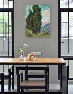 Foto 4 | Foto 4 | Cuadro Decorativo - Cipreses (1889)- Vincent Van Gogh - Paisaje - 46x61 - Impresión En Lienzo - Fine Art Tj