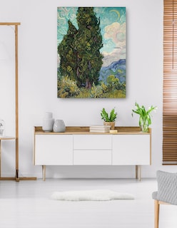 Foto 5 | Foto 5 | Cuadro Decorativo - Cipreses (1889)- Vincent Van Gogh - Paisaje - 46x61 - Impresión En Lienzo - Fine Art Tj
