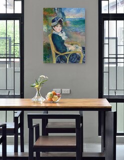 Foto 4 | Foto 4 | Cuadro Decorativo - A La Orilla Del Mar (1883)- Pierre-auguste Renoir - Fotografía - 28x36 - Impresión En Lienzo - Fine Art Tj