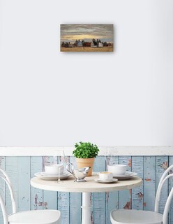 Foto 2 | Foto 2 | Cuadro Decorativo - La Playa De Villerville- Eugène Boudin - Fotografía - 46x89 - Impresión En Lienzo - Fine Art Tj