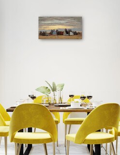 Foto 3 | Foto 3 | Cuadro Decorativo - La Playa De Villerville- Eugène Boudin - Fotografía - 46x89 - Impresión En Lienzo - Fine Art Tj