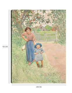 Foto 6 | Foto 6 | Cuadro Decorativo - ¡saluda Al Caballero! (1917)- Carl Larsson - Fotografía - 69x92 - Impresión En Lienzo - Fine Art Tj