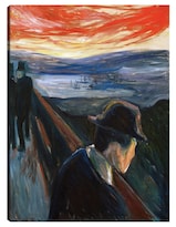 Cuadro Decorativo - Desesperación (1892)- Edvard Munch - Paisaje - 46x61 - Impresión En Lienzo - Fine Art Tj