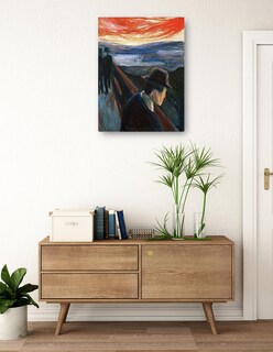 Foto 3 | Foto 3 | Cuadro Decorativo - Desesperación (1892)- Edvard Munch - Paisaje - 46x61 - Impresión En Lienzo - Fine Art Tj