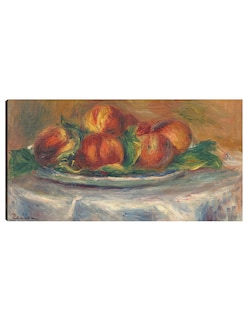 Foto 1 | Foto 1 | Cuadro Decorativo - Melocotones En Un Plato- Pierre-auguste Renoir - Fotografía - 64x122 - Impresión En Lienzo - Fine Art Tj