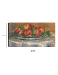 Foto 6 | Foto 6 | Cuadro Decorativo - Melocotones En Un Plato- Pierre-auguste Renoir - Fotografía - 64x122 - Impresión En Lienzo - Fine Art Tj