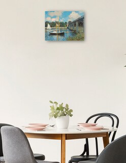 Foto 2 | Foto 2 | Cuadro Decorativo - El Puente De Argenteuil- Claude Monet - Religión - 28x36 - Impresión En Lienzo - Fine Art Tj
