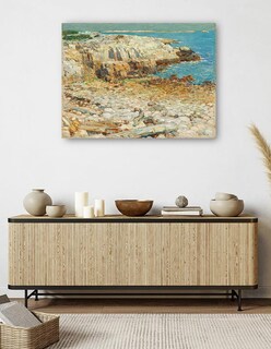 Foto 5 | Foto 5 | Cuadro Decorativo - Un Promontorio Del Noreste, 1901- Childe Hassam - Costa - 69x92 - Impresión En Lienzo - Fine Art Tj