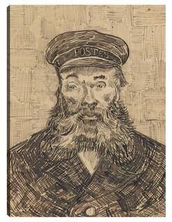 Foto 1 | Foto 1 | Cuadro Decorativo - Retrato De José Roulin (1888)- Vincent Van Gogh - Fotografía - 77x102 - Impresión En Lienzo - Fine Art Tj