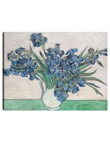 Cuadro Decorativo - Iris (1890)- Vincent Van Gogh - Floral - 28x36 - Impresión En Lienzo - Fine Art Tj