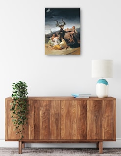Foto 2 | Foto 2 | Cuadro Decorativo - Arte Del Sábado De Brujas- Franciso De Goya - Religión - 69x92 - Impresión En Lienzo - Fine Art Tj