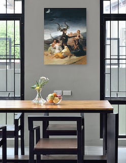 Foto 4 | Foto 4 | Cuadro Decorativo - Arte Del Sábado De Brujas- Franciso De Goya - Religión - 69x92 - Impresión En Lienzo - Fine Art Tj