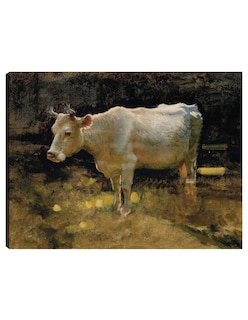 Foto 1 | Foto 1 | Cuadro Decorativo - Estudio De Una Vaca En Un Prado.- Joseph Farquharson - Religión - 28x36 - Impresión En Lienzo - Fine Art Tj