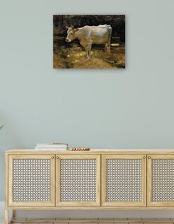 Foto 4 | Foto 4 | Cuadro Decorativo - Estudio De Una Vaca En Un Prado.- Joseph Farquharson - Religión - 28x36 - Impresión En Lienzo - Fine Art Tj