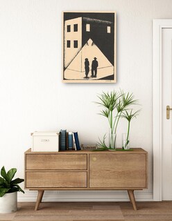 Foto 3 | Foto 3 | Cuadro Decorativo - El Encuentro (1924)- Mikuláš Galanda - Fotografía - 46x61 - Impresión En Lienzo - Fine Art Tj