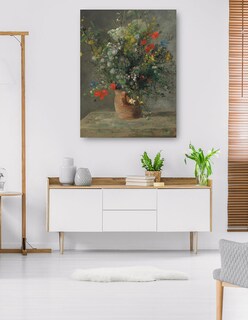Foto 5 | Foto 5 | Cuadro Decorativo - Flores En Un Florero- Pierre-auguste Renoir - Floral - 46x61 - Impresión En Lienzo - Fine Art Tj
