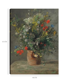 Foto 6 | Foto 6 | Cuadro Decorativo - Flores En Un Florero- Pierre-auguste Renoir - Floral - 46x61 - Impresión En Lienzo - Fine Art Tj