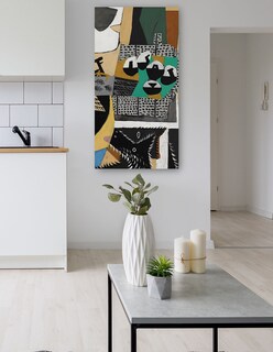 Foto 5 | Foto 5 | Cuadro Decorativo - Perro Y Gallo (1921)- Pablo Picasso - Abstracto - 46x89 - Impresión En Lienzo - Fine Art Tj