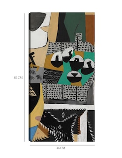 Foto 6 | Foto 6 | Cuadro Decorativo - Perro Y Gallo (1921)- Pablo Picasso - Abstracto - 46x89 - Impresión En Lienzo - Fine Art Tj