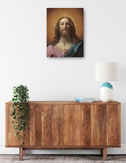 Foto 2 | Foto 2 | Cuadro Decorativo - Busto De Cristo (salvator Mundi)- Guido Reni - Religión - 69x92 - Impresión En Lienzo - Fine Art Tj