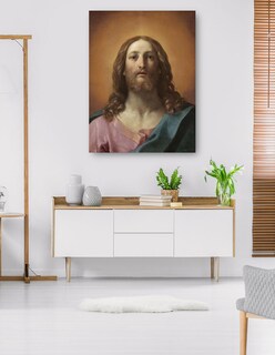 Foto 5 | Foto 5 | Cuadro Decorativo - Busto De Cristo (salvator Mundi)- Guido Reni - Religión - 69x92 - Impresión En Lienzo - Fine Art Tj