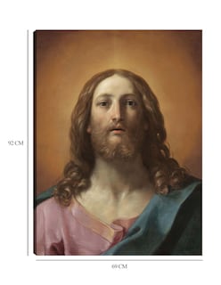Foto 6 | Foto 6 | Cuadro Decorativo - Busto De Cristo (salvator Mundi)- Guido Reni - Religión - 69x92 - Impresión En Lienzo - Fine Art Tj