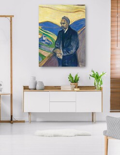 Foto 5 | Foto 5 | Cuadro Decorativo - Federico Nietzsche (1906)- Edvard Munch - Fotografía - 28x36 - Impresión En Lienzo - Fine Art Tj