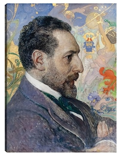 Foto 1 | Foto 1 | Cuadro Decorativo - Retrato De Óscar Levertin (1906)- Carl Larsson - Fotografía - 69x92 - Impresión En Lienzo - Fine Art Tj