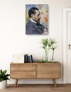 Foto 3 | Foto 3 | Cuadro Decorativo - Retrato De Óscar Levertin (1906)- Carl Larsson - Fotografía - 69x92 - Impresión En Lienzo - Fine Art Tj