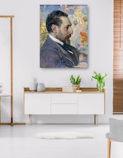 Foto 5 | Foto 5 | Cuadro Decorativo - Retrato De Óscar Levertin (1906)- Carl Larsson - Fotografía - 69x92 - Impresión En Lienzo - Fine Art Tj