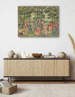 Foto 5 | Foto 5 | Cuadro Decorativo - Paisaje Con Figuras, 1921- Maurice Prendergast - Paisaje - 28x36 - Impresión En Lienzo - Fine Art Tj