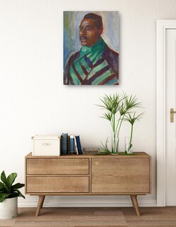 Foto 3 | Foto 3 | Cuadro Decorativo - Africano Con Pañuelo Verde (1916)- Edvard Munch - Fotografía - 77x102 - Impresión En Lienzo - Fine Art Tj