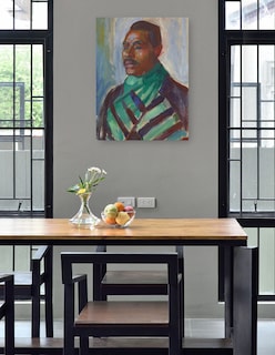 Foto 4 | Foto 4 | Cuadro Decorativo - Africano Con Pañuelo Verde (1916)- Edvard Munch - Fotografía - 77x102 - Impresión En Lienzo - Fine Art Tj