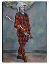 Cuadro Decorativo - Arlequín (1888-1890)- Paul Cézanne - Fotografía - 46x61 - Impresión En Lienzo - Fine Art Tj