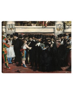 Foto 1 | Foto 1 | Cuadro Decorativo - Baile De Máscaras En La Ópera- Edouard Manet - Religión - 46x61 - Impresión En Lienzo - Fine Art Tj