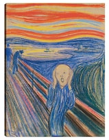 Cuadro Decorativo - El Grito (1895) I- Edvard Munch - Abstracto - 46x61 - Impresión En Lienzo - Fine Art Tj