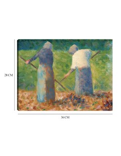 Foto 6 | Foto 6 | Cuadro Decorativo - Henificadores En Montfermeil- Georges Seurat - Religión - 28x36 - Impresión En Lienzo - Fine Art Tj
