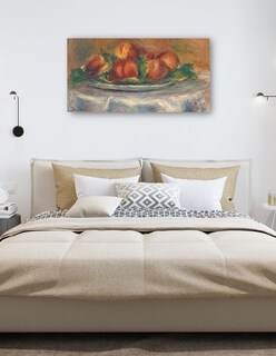 Foto 5 | Foto 5 | Cuadro Decorativo - Melocotones En Un Plato- Pierre-auguste Renoir - Fotografía - 46x89 - Impresión En Lienzo - Fine Art Tj